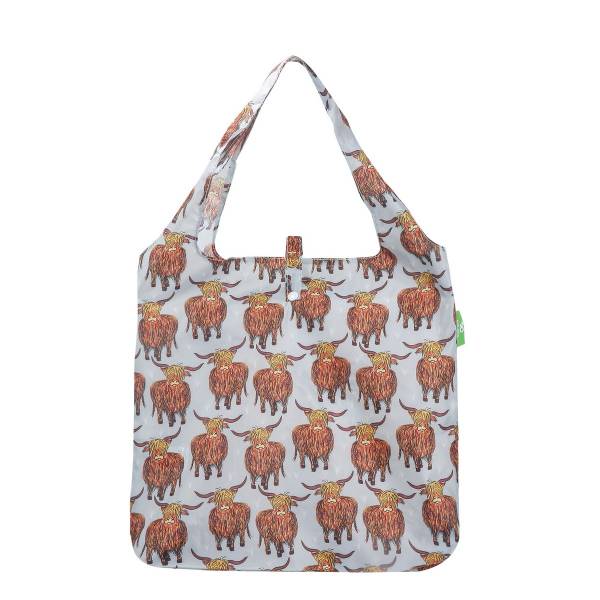 A26 Grey Highland Cow Shopper x2