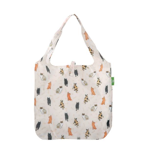 A87 Beige Beloved Cats Shopper x2