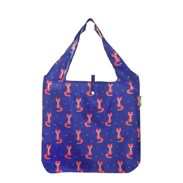 A89 Navy Foxes Shopper x2