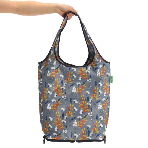 AW05 Grey Flowers Shopping Trolley Replacement Bag x2