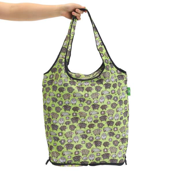 AW06 Green Cute Sheep Shopping Trolley Replacement Bag x2