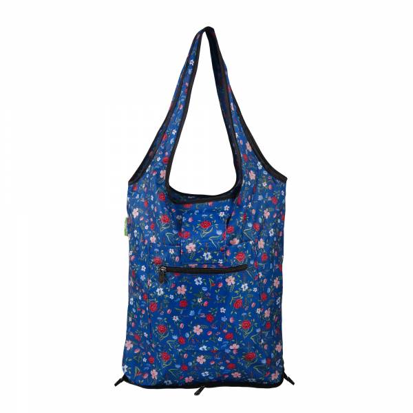 AW61 Navy Floral Shopping Trolley Replacement Bag x2