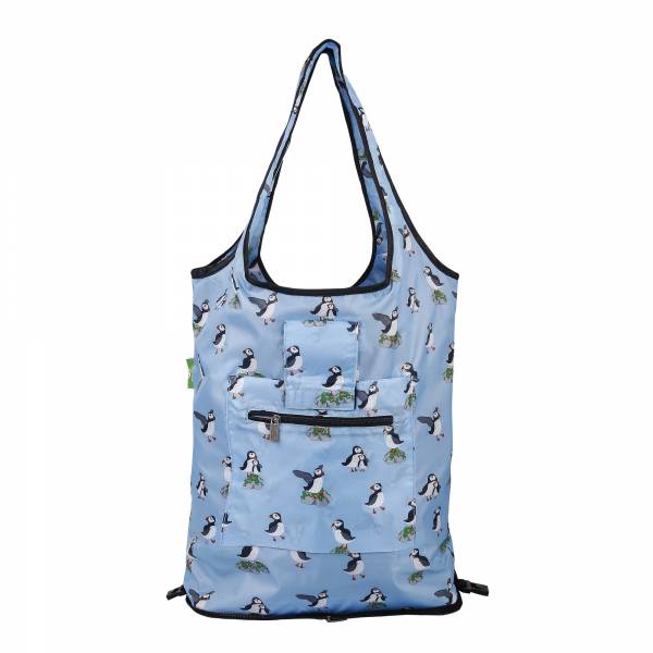 AW78 Blue Multi Puffin Shopping Trolley Replacement Bag x2