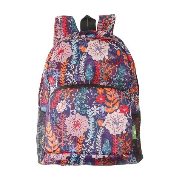 B82 Purple Lush Floral Backpack x2