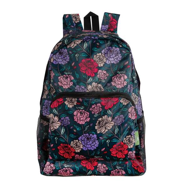 B84 Green Big Bold Floral Backpack x2