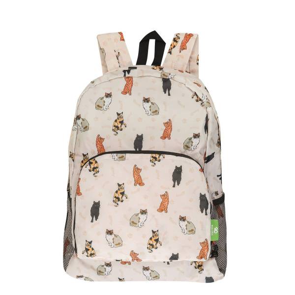 B87 Beige Beloved Cats Backpack x2