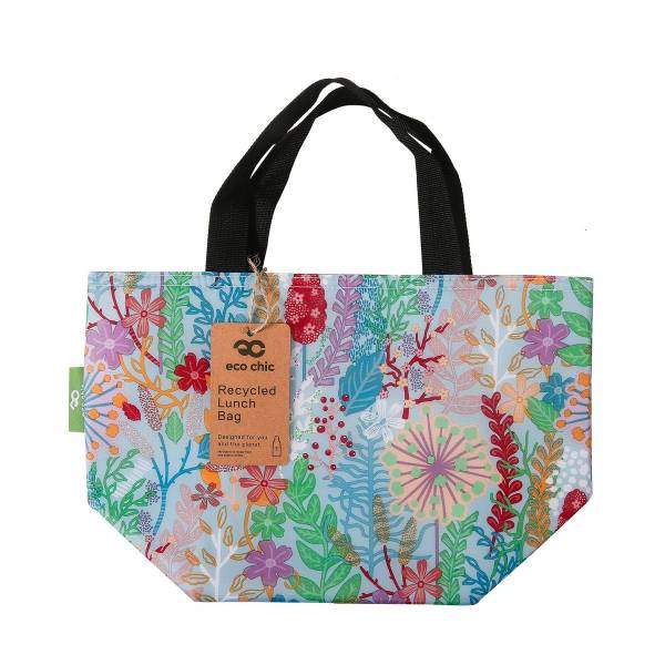 C82 Blue Lush Floral Lunch Bag x2