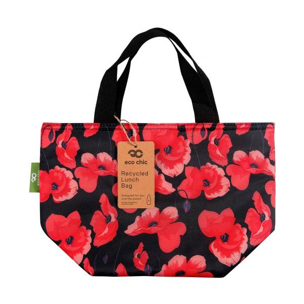 C86 Navy Poppies Lunch Bag x2