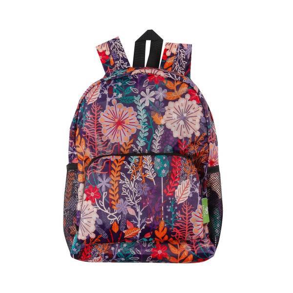 G82 Purple Lush Floral Backpack Mini x2