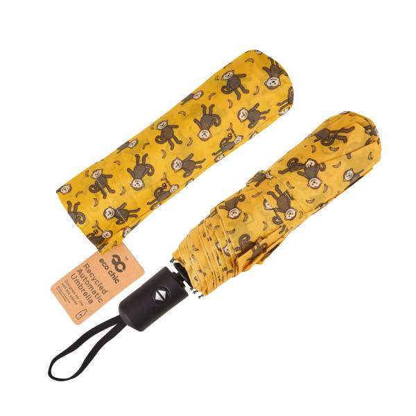 KA90 Mustard Monkeys Automatic Umbrella