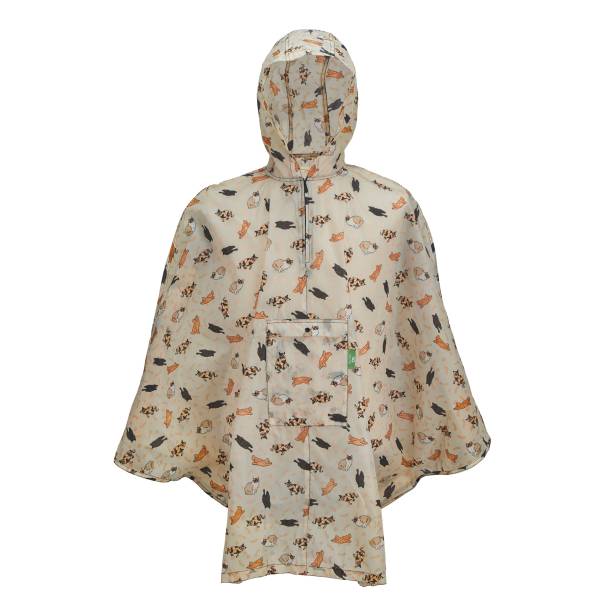 L87 Beige Beloved Cat Poncho x2