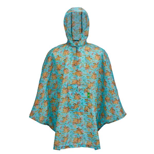 L91 Blue Sea Turtles Poncho x2