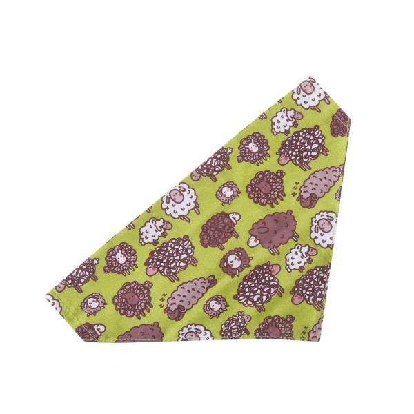 PB04 Green Cute Sheep Dog Bandana x2