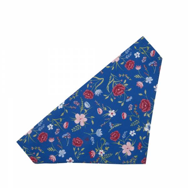 PB61 Navy Floral Dog Bandana x2