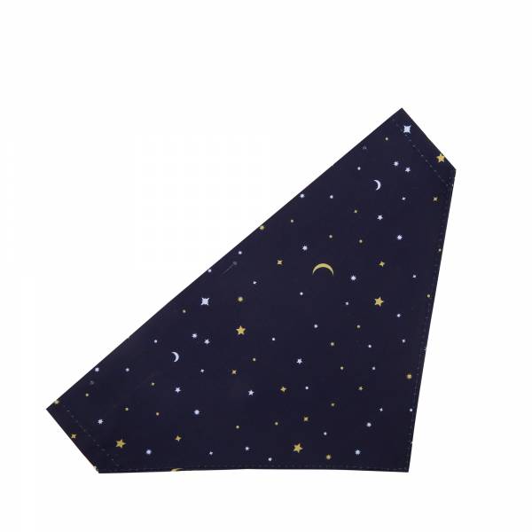 PB79 Navy Stars and Moons Dog Bandana x2