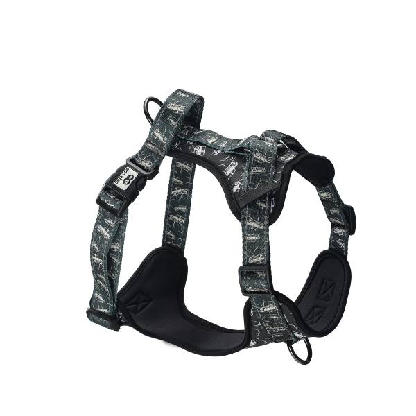 PH01Green Landrovers Dog Harness Small37-50cm, 14.56-19.69in