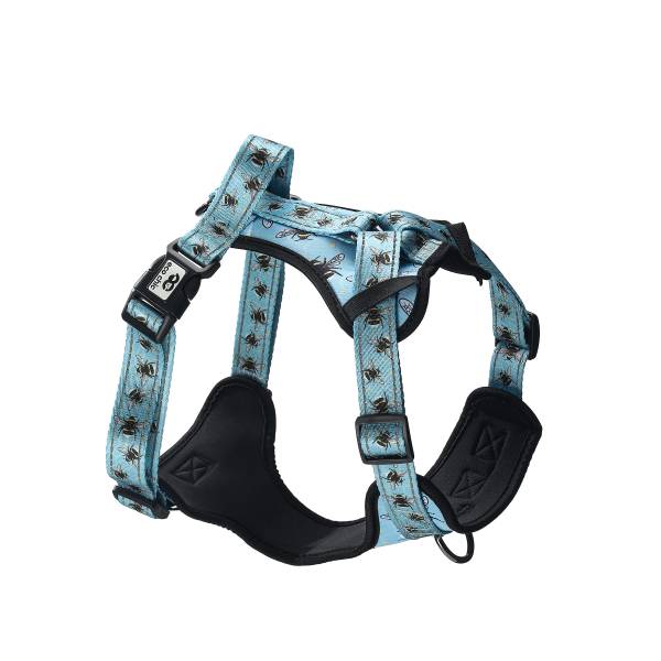 PH02 Blue Bumble Bee Dog Harness Medium44-56cm,17.32-22.05in