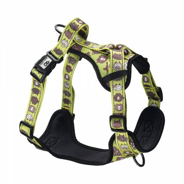 PH04Green Cute Sheep Dog Harness Medium44-56cm,17.32-22.05in