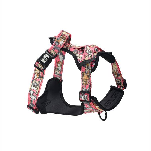 PH05 Pink Dogs Dog Harness Large 49-66cm, 19.29-25.98in