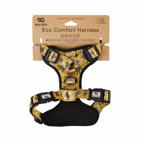 PH90 Mustard Monkeys Dog Harness Small37-50cm, 14.56-19.69in