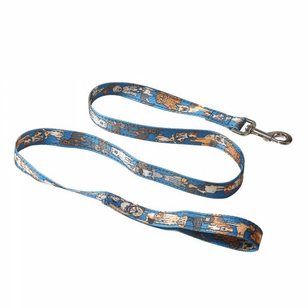 PL03 Blue Dogs Dog Lead Medium/Large120x25mm x2