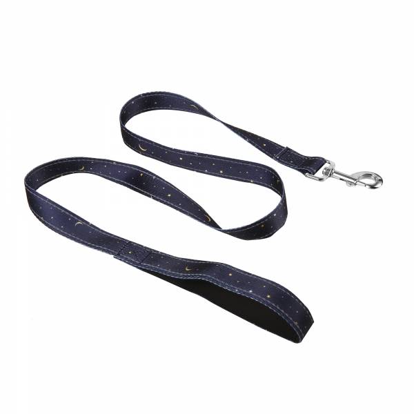 PL79 Navy Stars and Moons Dog Lead Medium/Large120x25mm x2