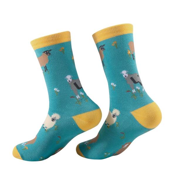 SK81 Blue Sheep Realism Bamboo Sock 4-8