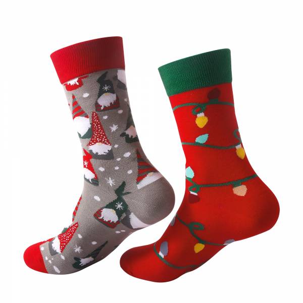 SKC08 Elves Christmas Sock